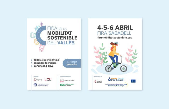 diseño banderolas en terrassa, Fira Mobilitat