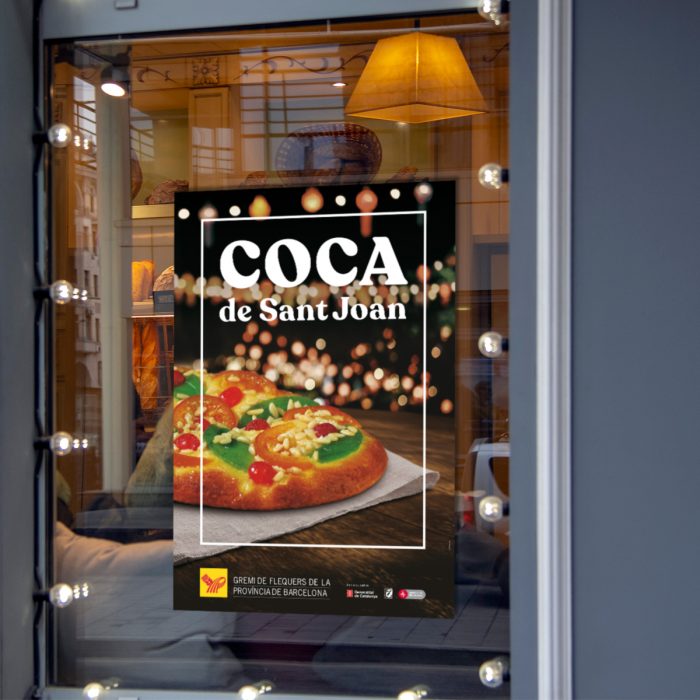 disseny poster coca de sant joan - gremi de flequers de la província de barcelona